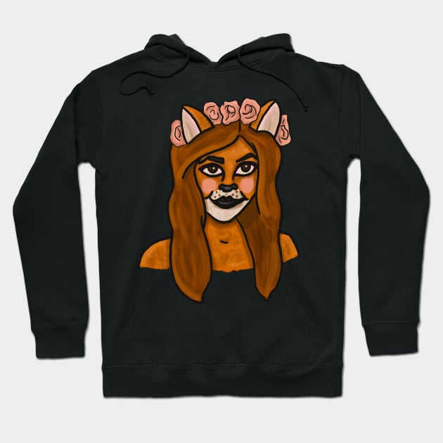 Fox Person Hoodie by tesiamarieart